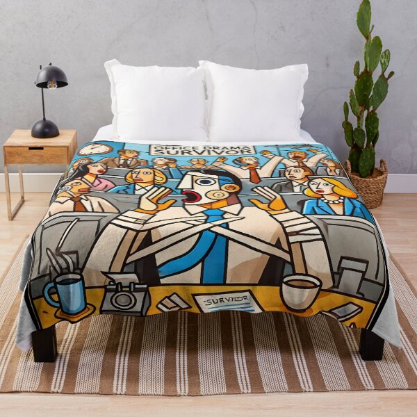 Item preview, Office Drama Survivor – Funny Cubism Art T-Shirt designed and sold by OzzFrequency.