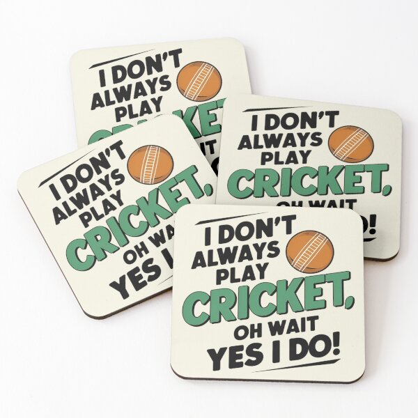 Item preview, I Don't Always Play Cricket, Oh Wait Yes I Do!  designed and sold by Jollys-ArtShop.