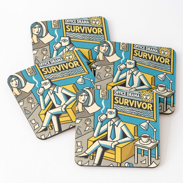 Item preview, Office Drama Survivor – Funny Cubism Art T-Shirt designed and sold by OzzFrequency.