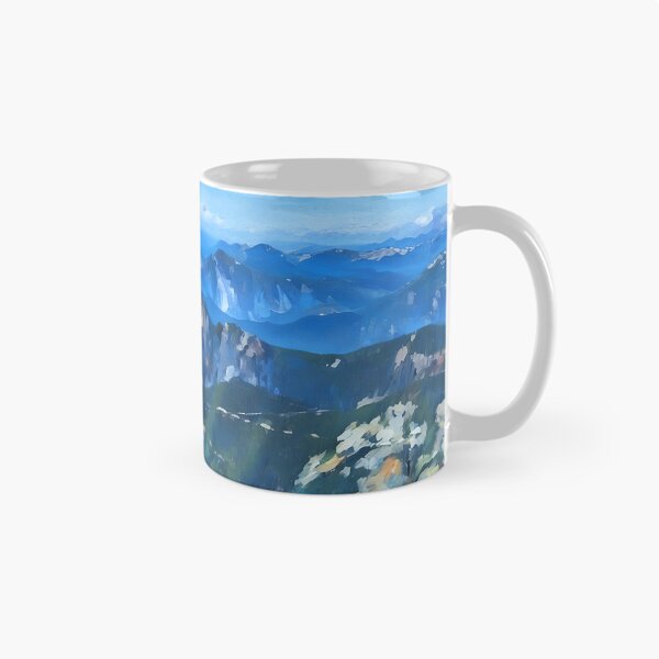 Artikelvorschau, Atemberaubende Aussicht auf die Cascade Mountains (Impressionistisch) entworfen und verkauft von flyscenicair.