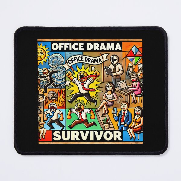 Item preview, Office Drama Survivor – Funny Cubism Art T-Shirt designed and sold by OzzFrequency.