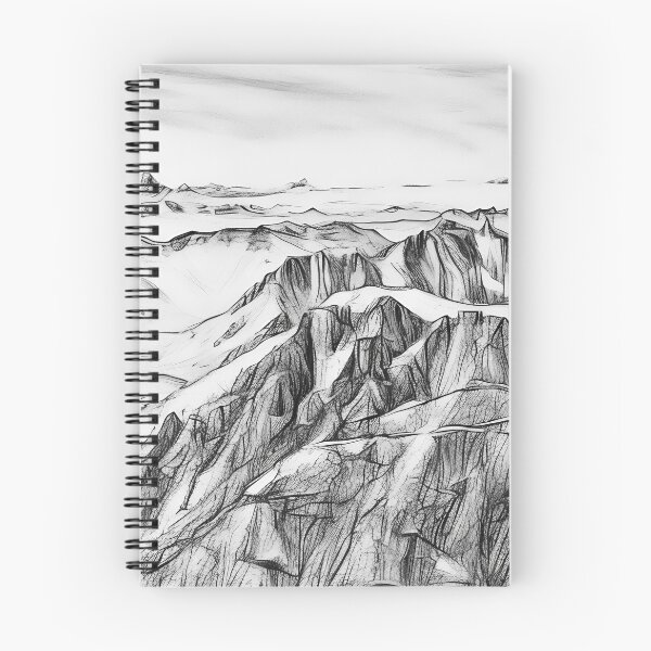 Item preview, Amazing Cascade Mountain View (Sketch) designed and sold by flyscenicair.