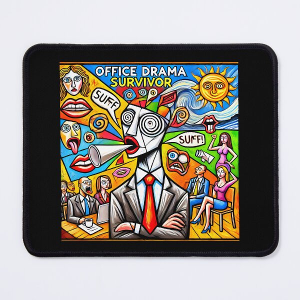 Item preview, Office Drama Survivor – Funny Cubism Art T-Shirt designed and sold by OzzFrequency.