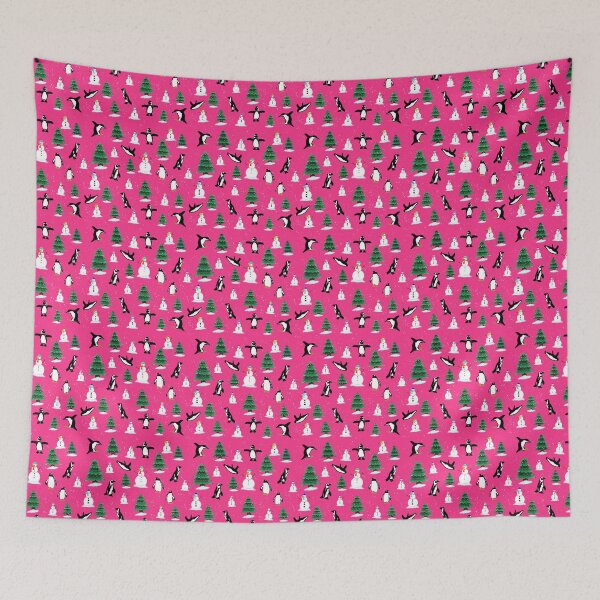 Item preview, Winter pattern neon pink designed and sold by ShwethaSSK.