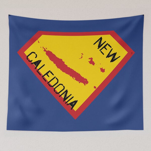Item preview, NEW CALEDONIA SHIELD - Freedom Is The Superpower -  SUPERHERO spellout design designed and sold by pelagio.