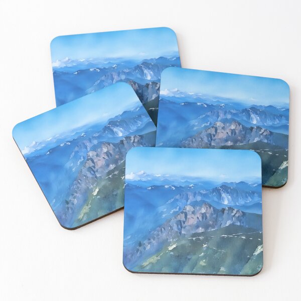Item preview, Amazing Cascade Mountain View (Watercolor) designed and sold by flyscenicair.