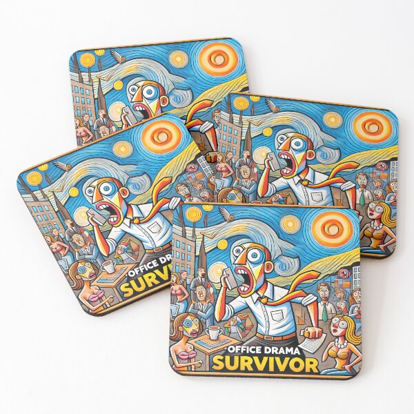 Item preview, Office Drama Survivor – Funny Cubism Art T-Shirt designed and sold by OzzFrequency.