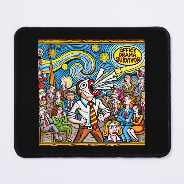 Item preview, Office Drama Survivor – Funny Cubism Art T-Shirt designed and sold by OzzFrequency.