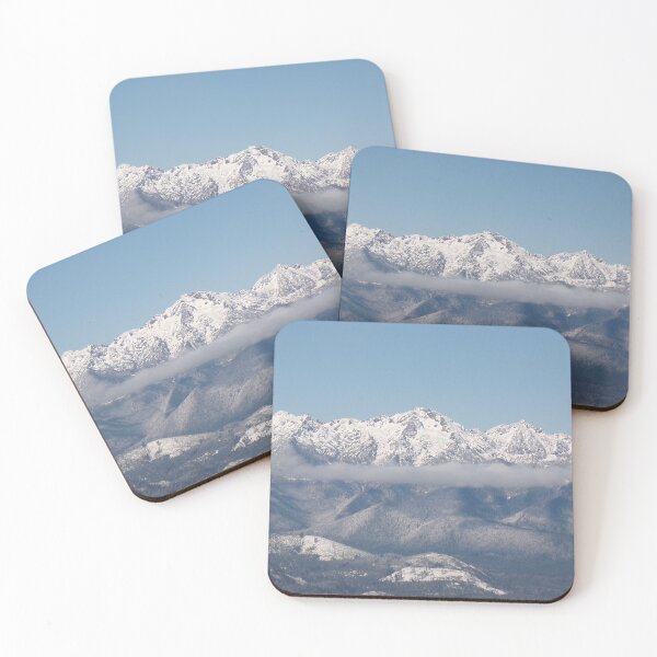 Item preview, Snow Covered Olympic Mountains designed and sold by flyscenicair.
