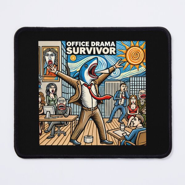 Item preview, Office Drama Survivor – Funny Cubism Art T-Shirt designed and sold by OzzFrequency.