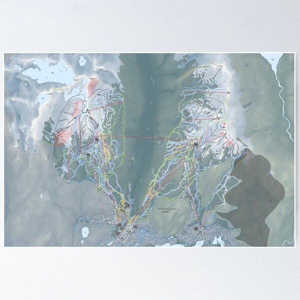 Item preview, Whistler Blackcomb Resort Trail Map designed and sold by Mapsynergy Skimaps.