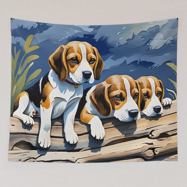 Item preview, Beagles - Training Day designed and sold by Paw's Arts.