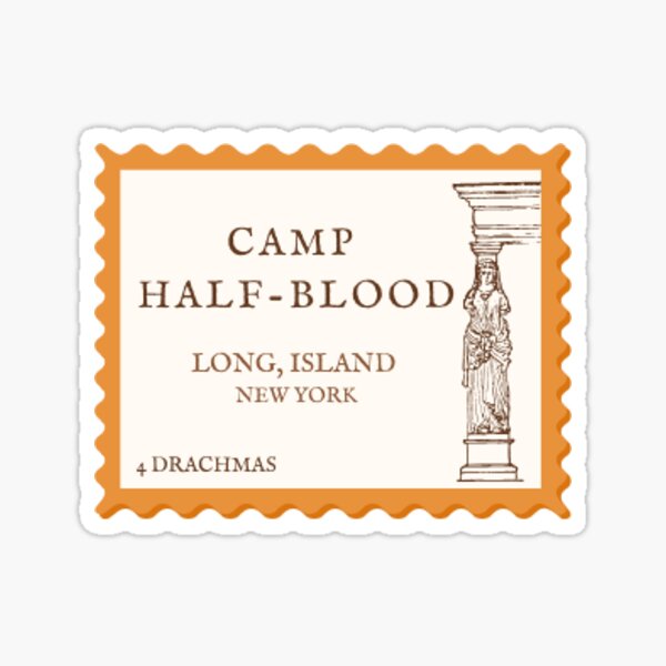 Item preview, Camp Half-Blood Stamp designed and sold by Angelena Antenuci.