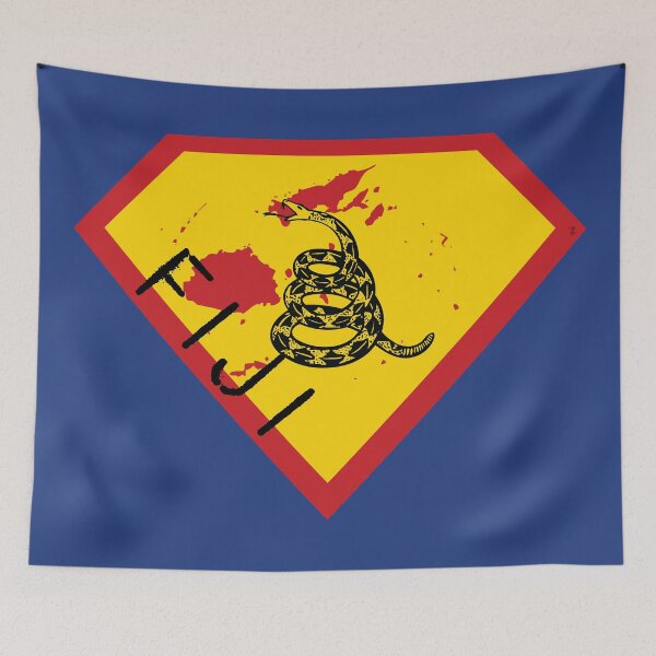 Item preview, FIJI SHIELD - Freedom Is The Superpower - Gadsden Snake Flag - Dont Tread On Me SUPERHERO spellout design designed and sold by pelagio.