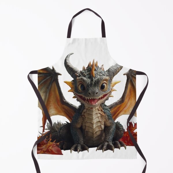 Item preview, Cute Baby Dragon in Autumn leaves designed and sold by CuteopiaGallery.