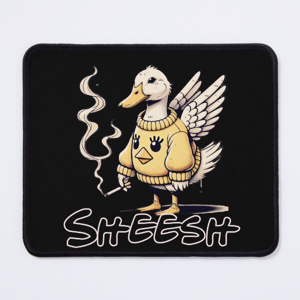 Item preview, sheesh, funny, animal, meme, smocking, cartoon, duck designed and sold by YellowishStore.