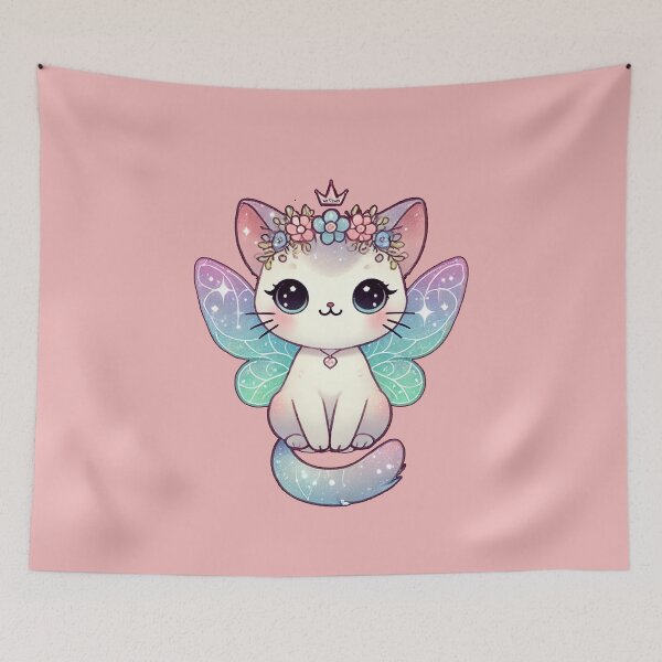 Item preview, Fairy Aesthetic Cat - Mother Sticker designed and sold by WeLoveCatss.