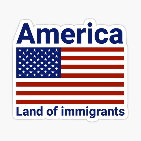 Artikel-Vorschau von Amerika, Land der Einwanderer, designt und verkauft von Rachel the Artist .