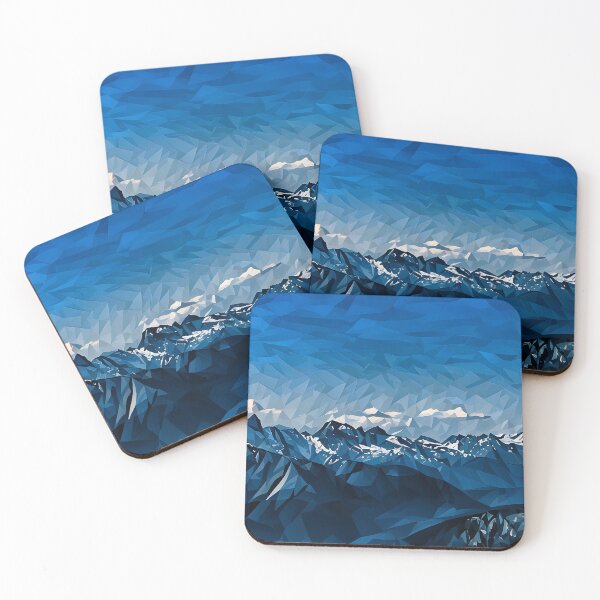 Item preview, Cascade Mountains View (Poly Art) designed and sold by flyscenicair.