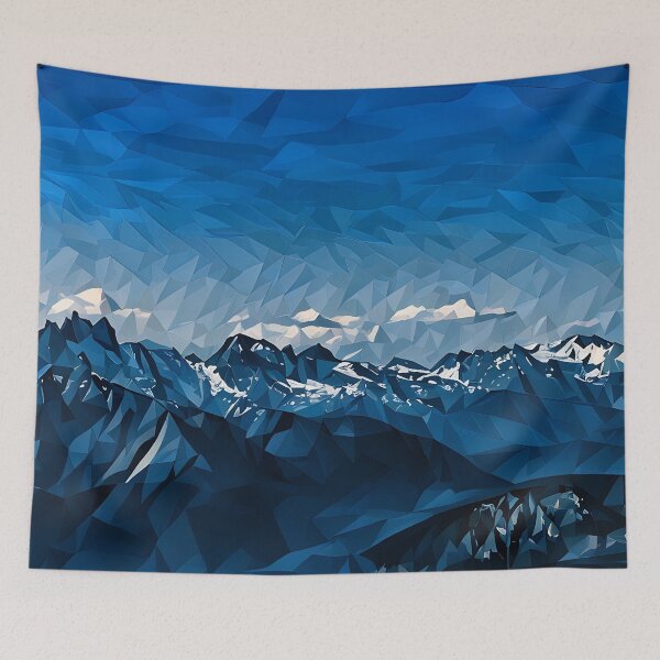 Item preview, Cascade Mountains View (Poly Art) designed and sold by flyscenicair.