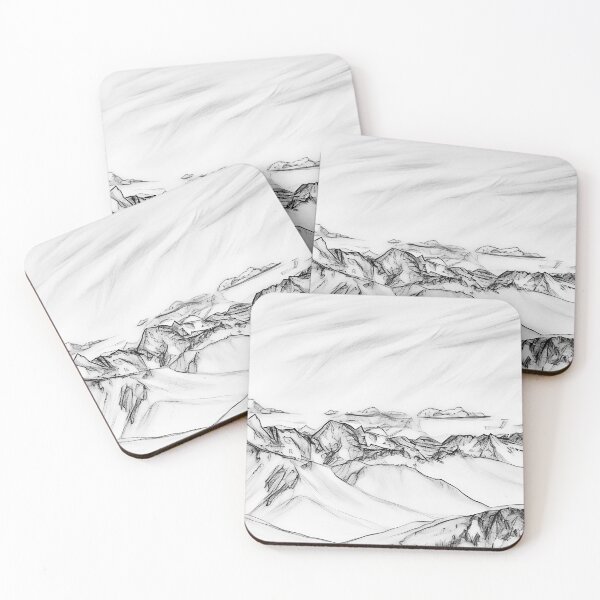Item preview, Cascade Mountains View (Sketch) designed and sold by flyscenicair.