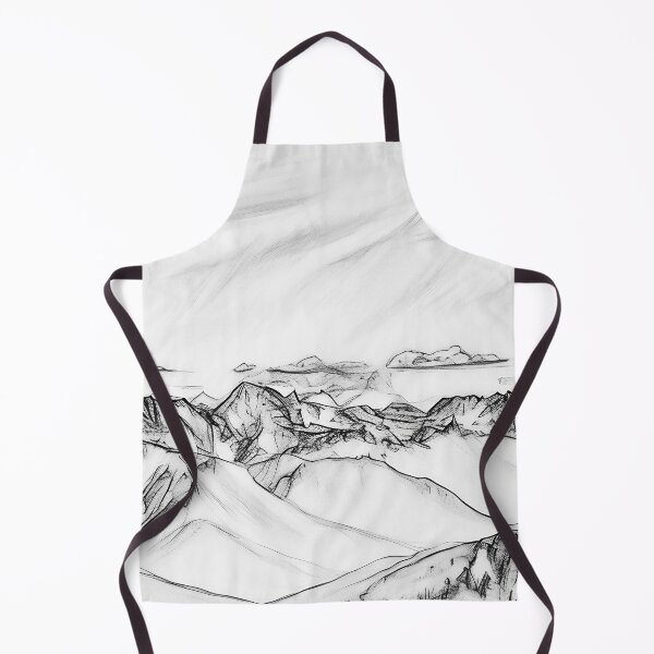 Item preview, Cascade Mountains View (Sketch) designed and sold by flyscenicair.