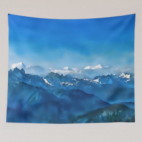 Item preview, Cascade Mountains View (Watercolor) designed and sold by flyscenicair.