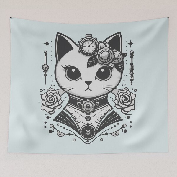 Item preview, Elegant Steampunk Victorian Cat designed and sold by NoNoNomad.