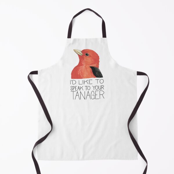 Item preview, I'd Like to Speak to Your Tanager (Scarlet Tanager) designed and sold by LauraWolfArtist.