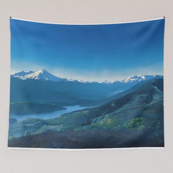 Item preview, Mt Baker Mountain Lake (Oil Painting) designed and sold by flyscenicair.
