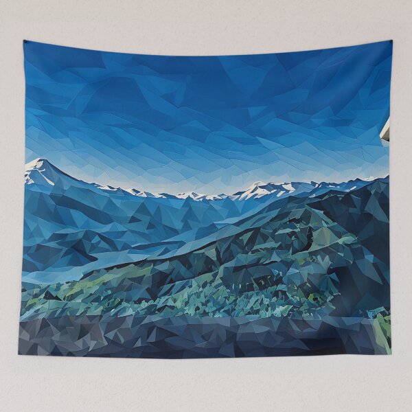 Item preview, Mt Baker Mountain Lake (Poly Art) designed and sold by flyscenicair.