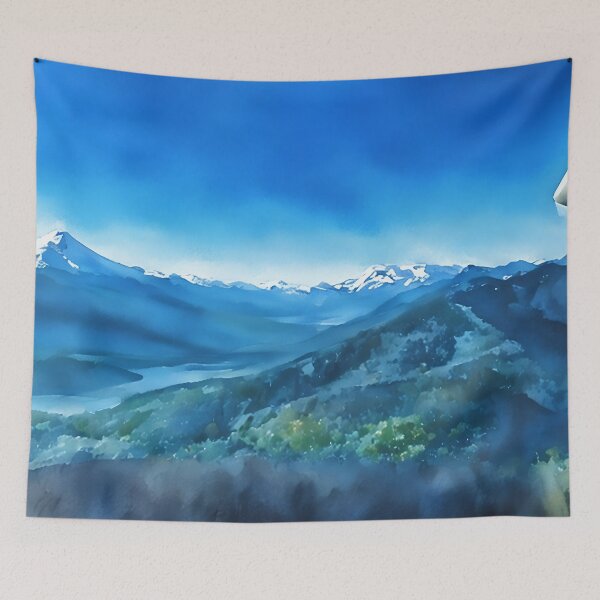 Item preview, Mt Baker Mountain Lake (Watercolor) designed and sold by flyscenicair.
