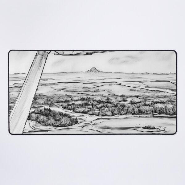 Item preview, Mt Rainier from Raft Island (Sketch) designed and sold by flyscenicair.