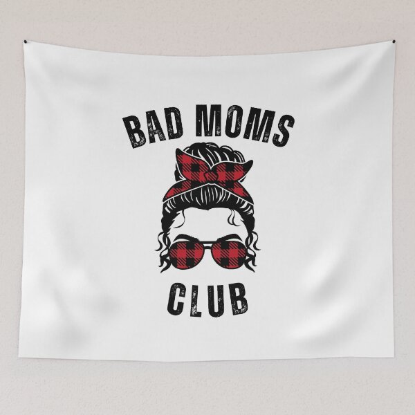 Item preview, Bad Moms Club Groovy, Bad Moms Club Funny Idea, Baddies Moms, Mother's Day Gift, Gift for best friend, Moms Club, Amazing mom, Supermum, Mom days, Funny mom sayings, Beautiful words for mother designed and sold by FlexiPrints.