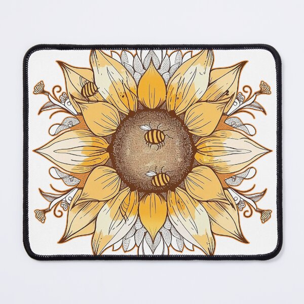 Item preview, SUNFLOWER BUZZ MANDALA designed and sold by RoadTripWear.