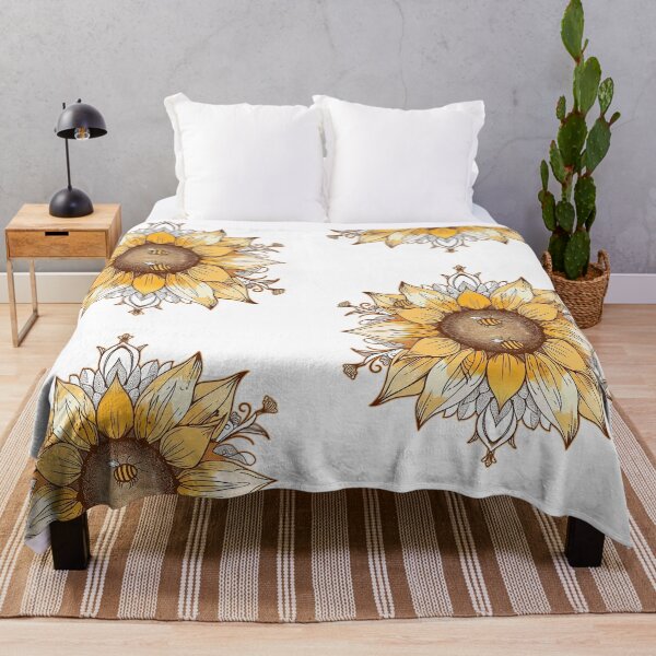 Item preview, SUNFLOWER BUZZ MANDALA designed and sold by RoadTripWear.