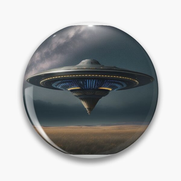 Item preview, Ufo Hovering Over Grass Field designed and sold by highplacidity.