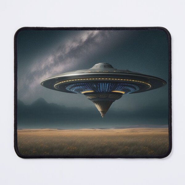 Item preview, Ufo Hovering Over Grass Field designed and sold by highplacidity.