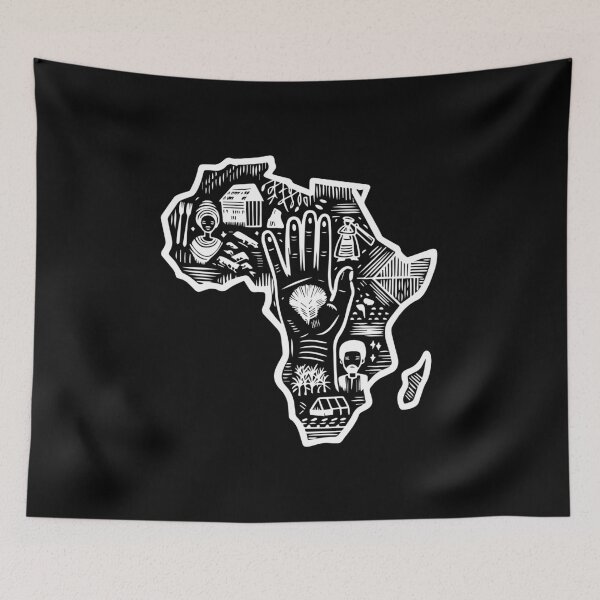 Item preview, Black History Month Africa Map Design Unity Art designed and sold by IT-Express.