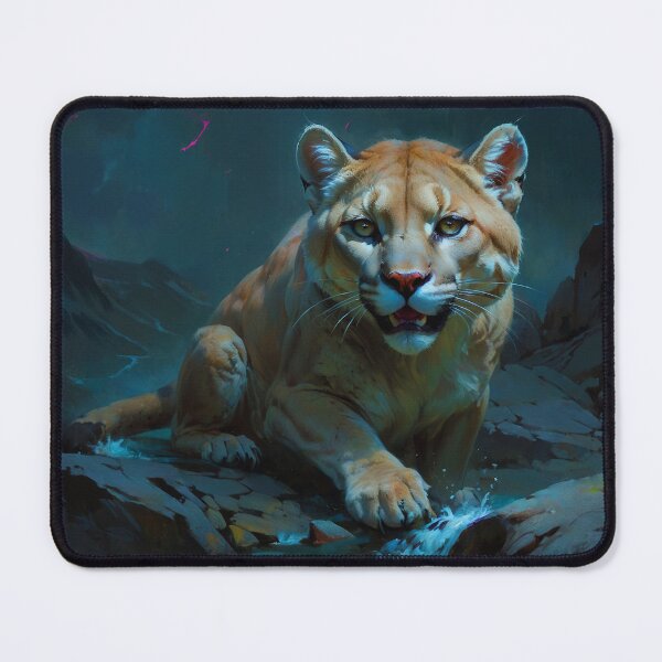 Item preview, Cougar at Waterhole designed and sold by Skye Ryan-Evans.