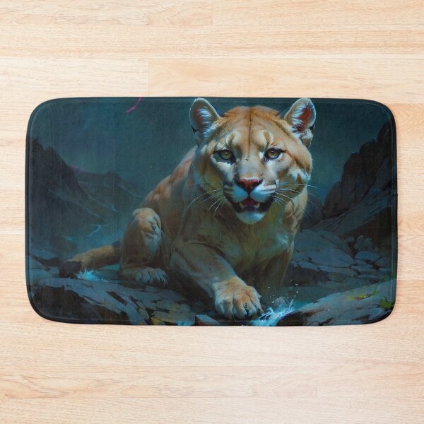Item preview, Cougar at Waterhole designed and sold by Skye Ryan-Evans.