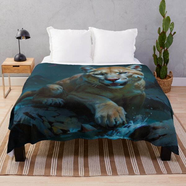 Item preview, Cougar at Waterhole designed and sold by Skye Ryan-Evans.