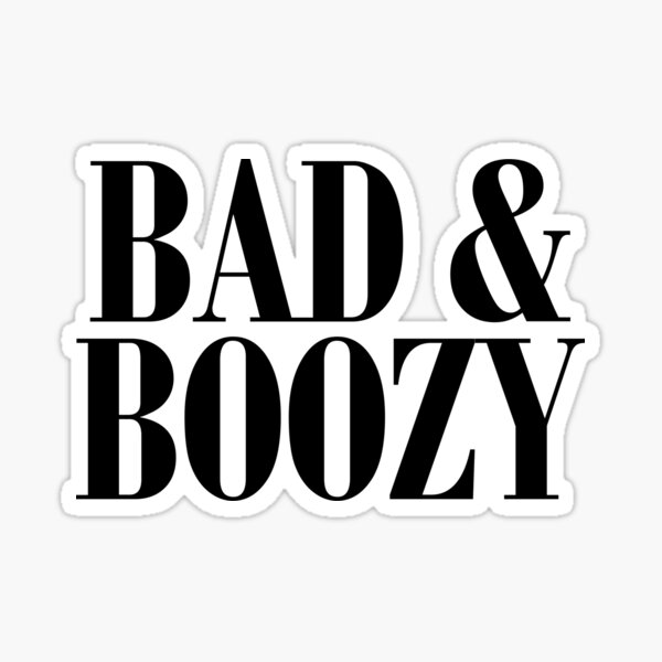 Bad & Boozy Art Drinks Cocktail Food Sticker