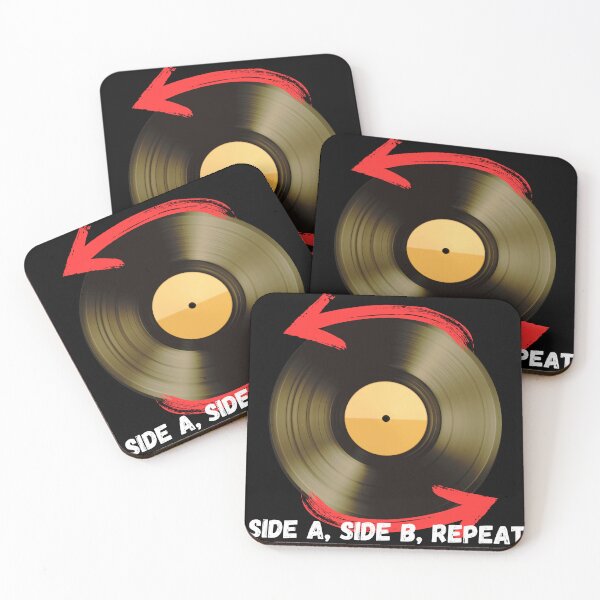 Item preview, Side A, Side B, Repeat – Vinyl Lover's Infinite Loop Design designed and sold by JCRockDesign.
