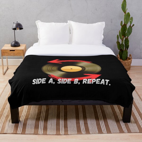 Item preview, Side A, Side B, Repeat – Vinyl Lover's Infinite Loop Design designed and sold by JCRockDesign.