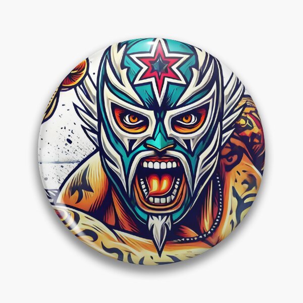 Artikelvorschau, Lucha Libre-Grafikkunst – Maskiertes Wrestler-Design für Fans entworfen und verkauft von Punkfan91.