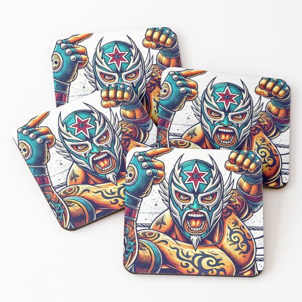 Artikelvorschau, Lucha Libre-Grafikkunst – Maskiertes Wrestler-Design für Fans entworfen und verkauft von Punkfan91.