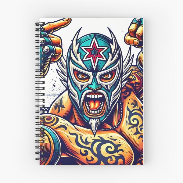 Artikelvorschau, Lucha Libre-Grafikkunst – Maskiertes Wrestler-Design für Fans entworfen und verkauft von Punkfan91.