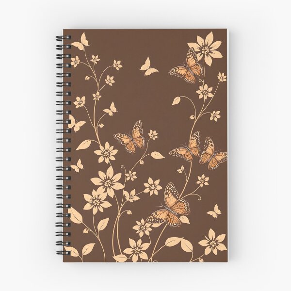 Item preview, Flowers and Butterflies Earth Colors designed and sold by Ciervo Primavera.