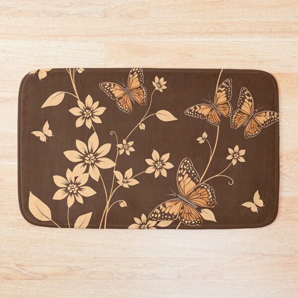 Item preview, Flowers and Butterflies Earth Colors designed and sold by Ciervo Primavera.